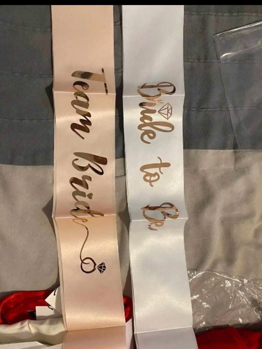 Bride to Be White Sash & Pink Team Bride Sashes Set - Bridal Party